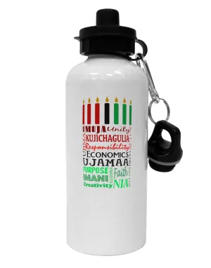 7 Principles Box Aluminum 600ml Water Bottle