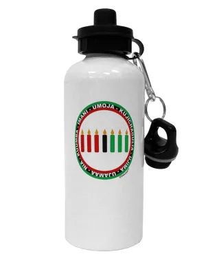 7 Principles Circle Aluminum 600ml Water Bottle