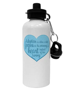Adoption is When - Mom and Son Quote Aluminum 600ml Water Bottle by TooLoud