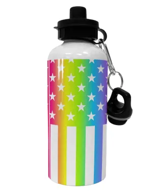American Pride - Rainbow Stars and Stripes Aluminum 600ml Water Bottle All Over Print