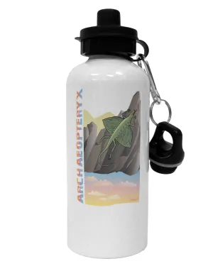 Archaopteryx - With Name Aluminum 600ml Water Bottle by TooLoud