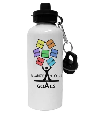 Balance Your Goals Aluminum 600ml Water Bottle