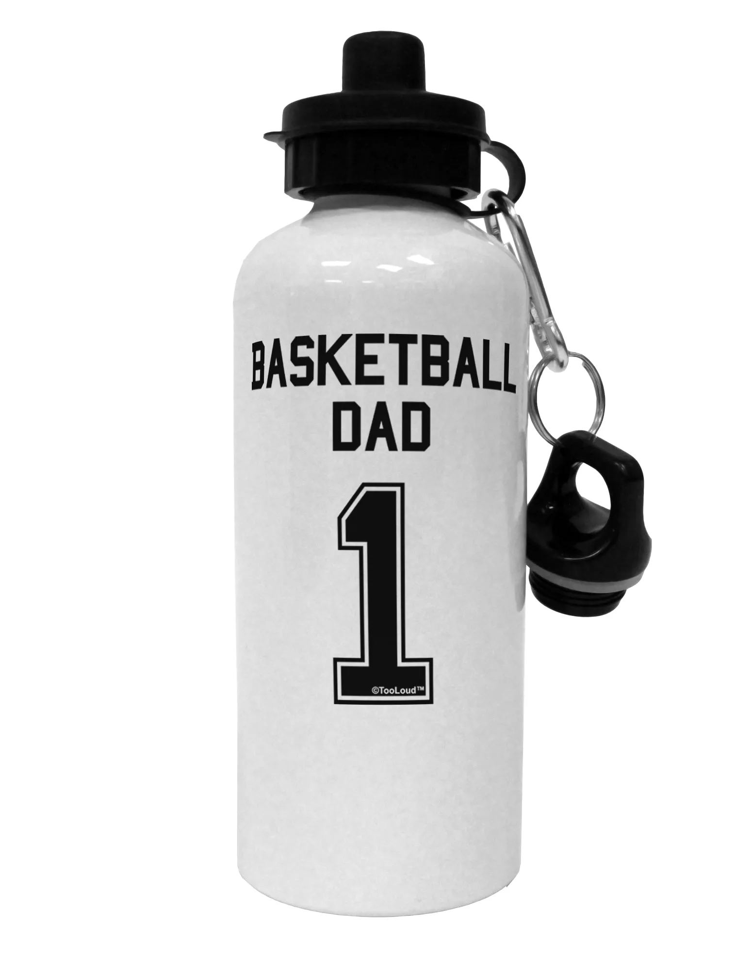 Basketball Dad Jersey Aluminum 600ml Water Bottle by TooLoud