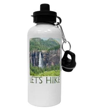 Beautiful Cliffs - Lets Hike Aluminum 600ml Water Bottle by TooLoud