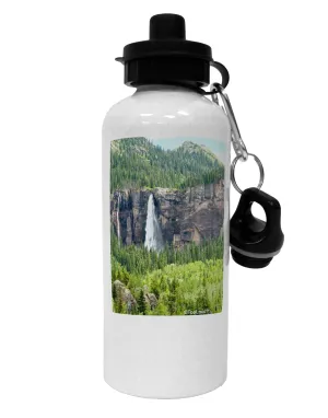 Beautiful Cliffs Nature Aluminum 600ml Water Bottle by TooLoud