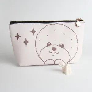 Bichon Travel Makeup Pouch – Chic & Functional Cosmetic Organizer