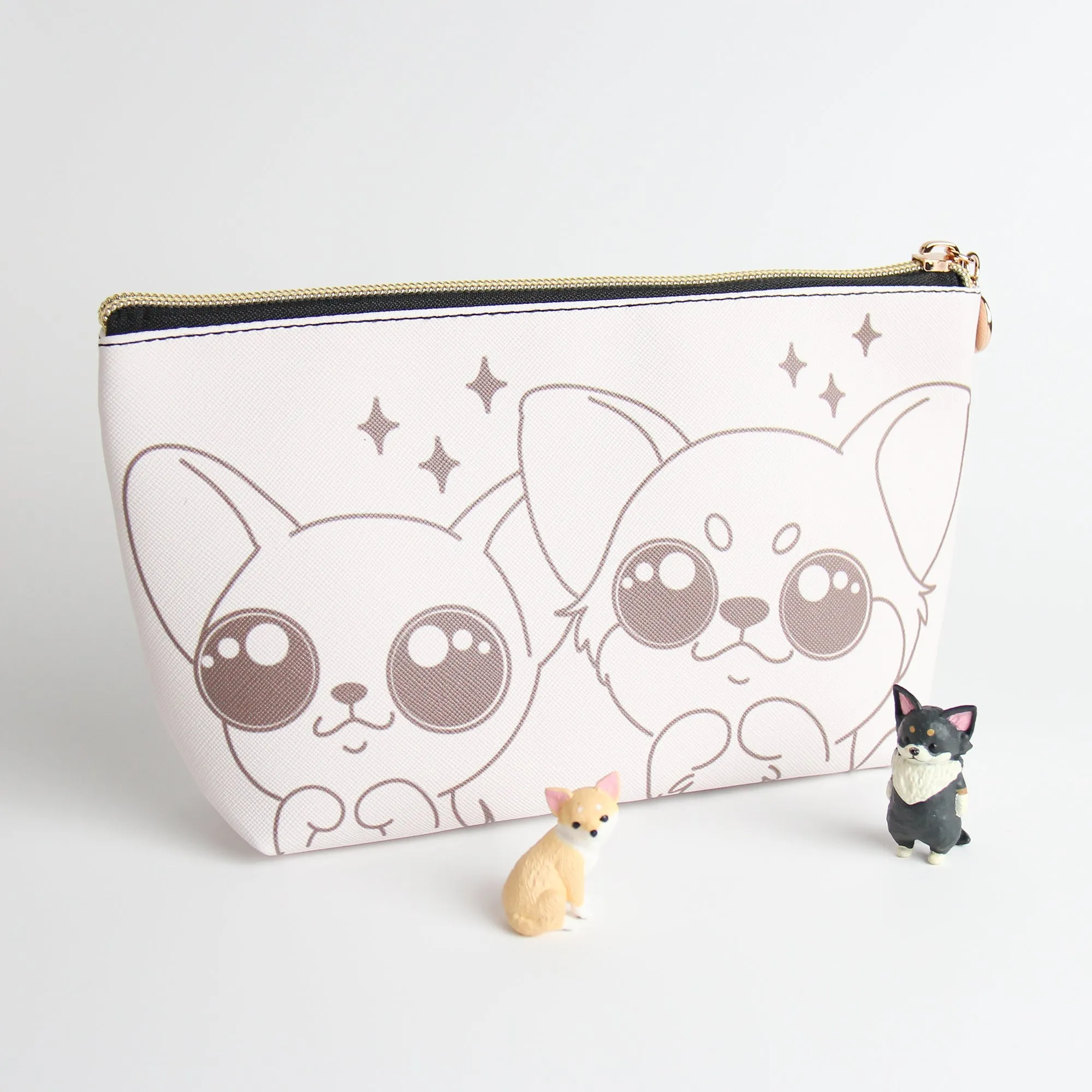 Chihuahua Travel Makeup Pouch – Chic & Functional Cosmetic Organizer