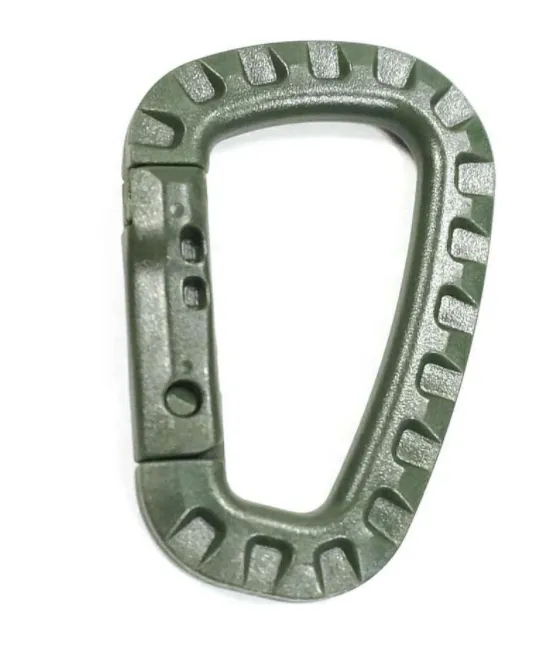 Hard Polymer D-Ring Carabiners (7 colors)