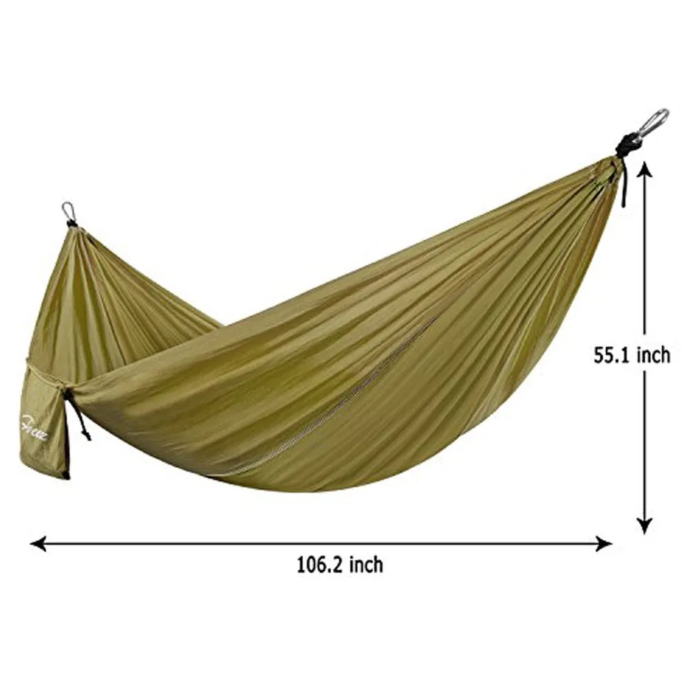Portable 2 Person Hanging Hammock Rope Swing Fabric Sleeper Bed Garden Camping