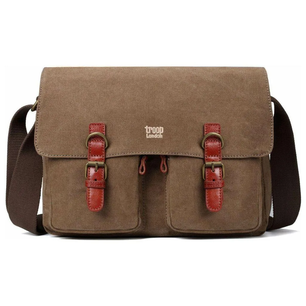 Troop London - Classic - Canvas Messenger Bag - 5 Colours
