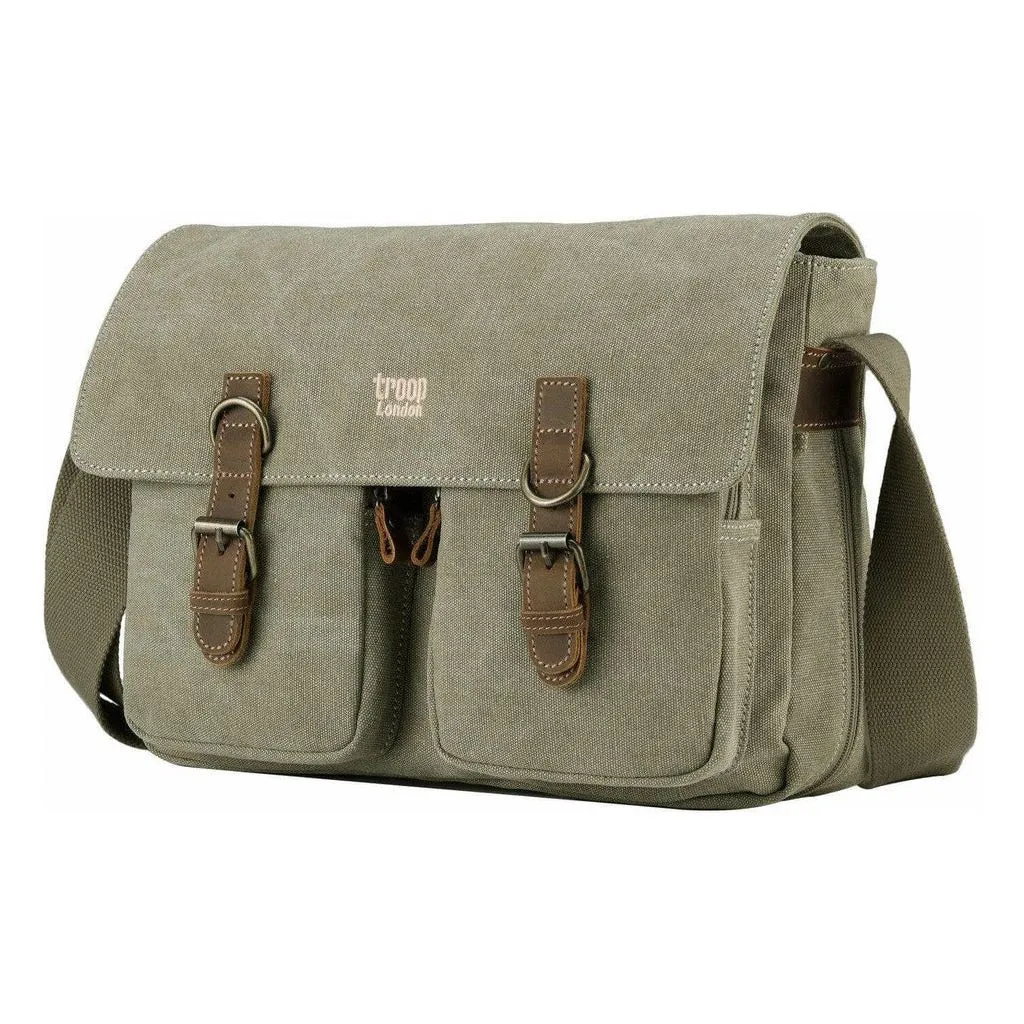 Troop London - Classic - Canvas Messenger Bag - 5 Colours