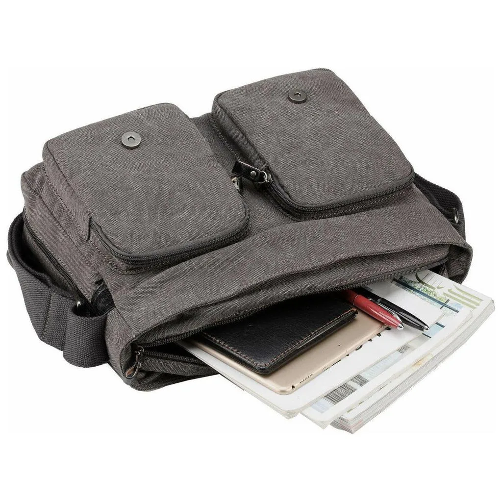 Troop London - Classic - Canvas Messenger Bag - 5 Colours