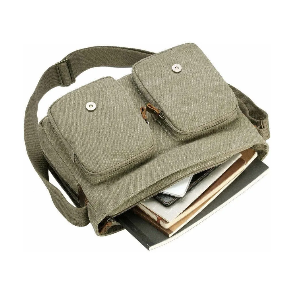 Troop London - Classic - Canvas Messenger Bag - 5 Colours